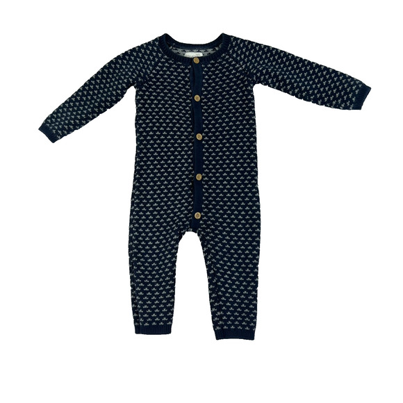 Carter's Organic Little Planet Jumpsuit 9 Month Organic Cotton Sweater Knit - Picture 1 of 6